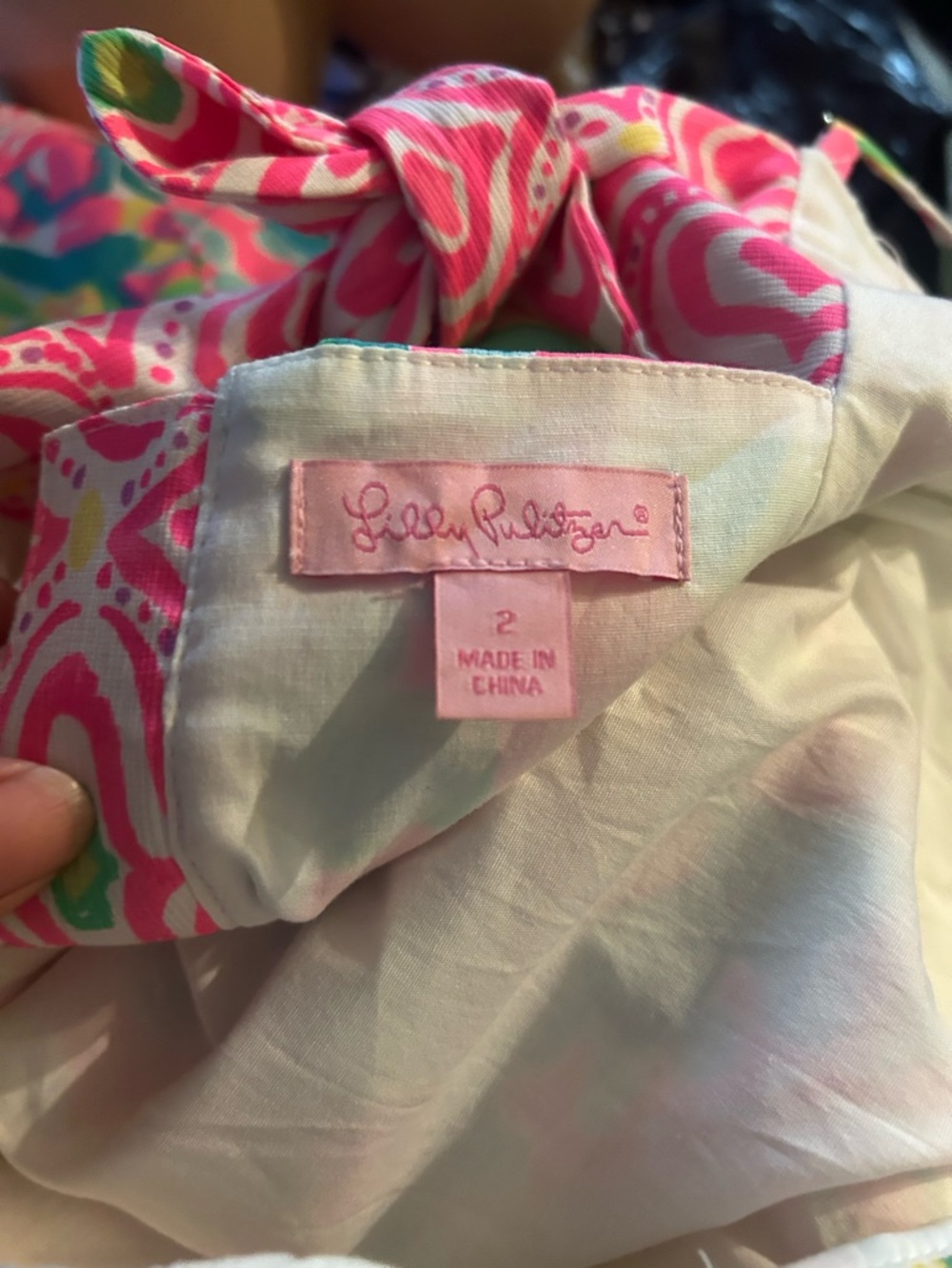 Lilly Pulitzer Pink and Green Paisley Sundress - Picture 7 of 8